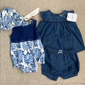 Baby girls summer clothes set new w tag 0-6mth